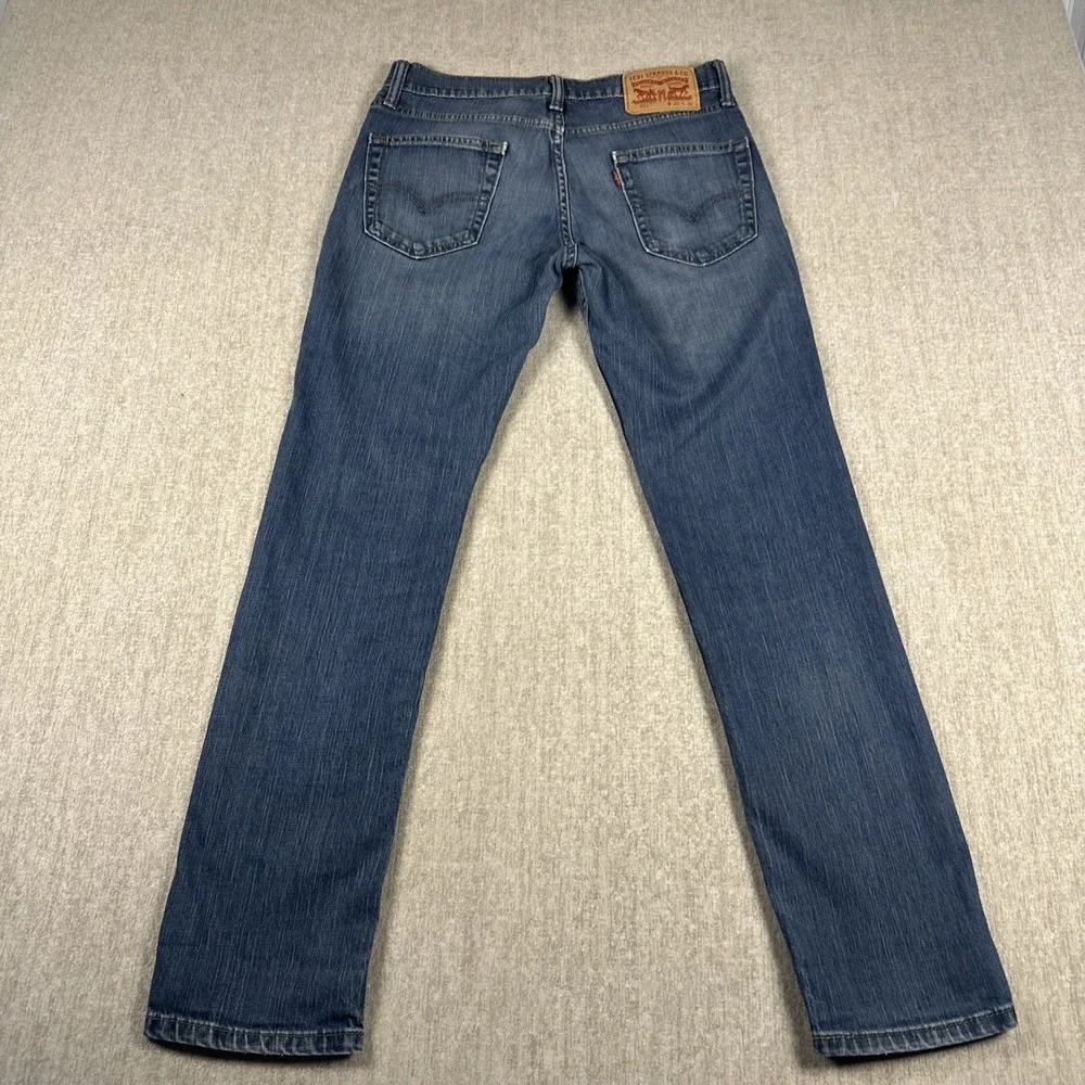 Levi's 511 Slim Fit Jeans Medium‎ Wash Blue 30x30 Denim Mens Modern Classic